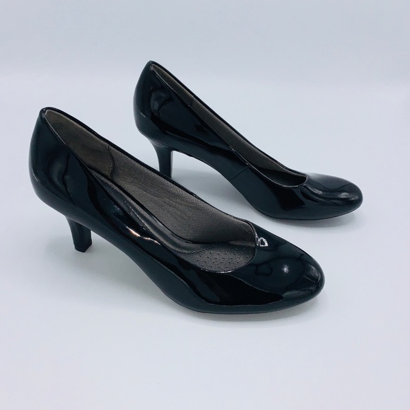 LifeStride Women Parigi Black Patent Pumps Sz 7M - Picture 3 of 6